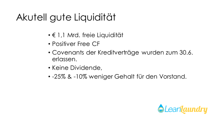 Elis Liquidität COVID 19