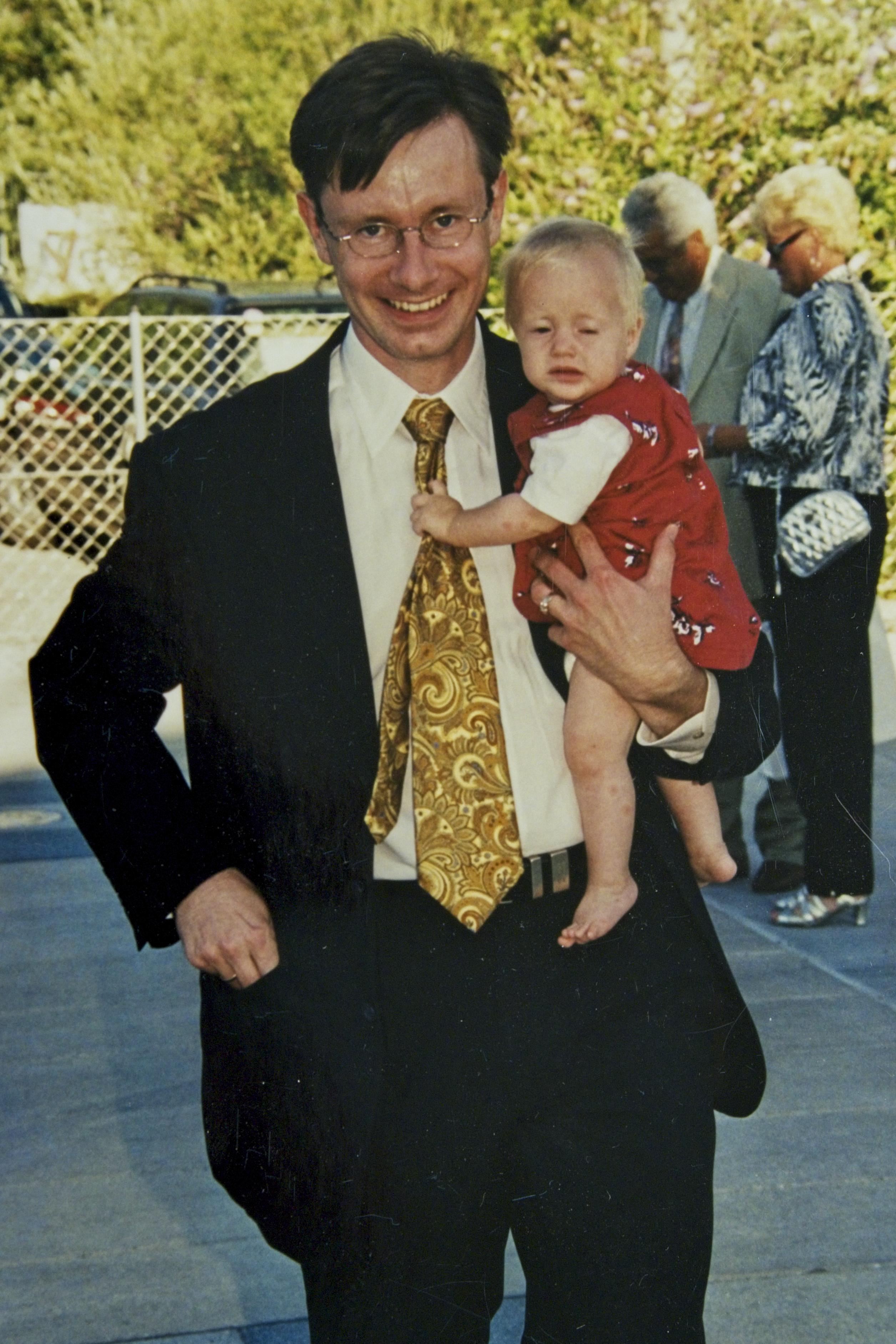Christian Wozabal mit Tochter 2002
